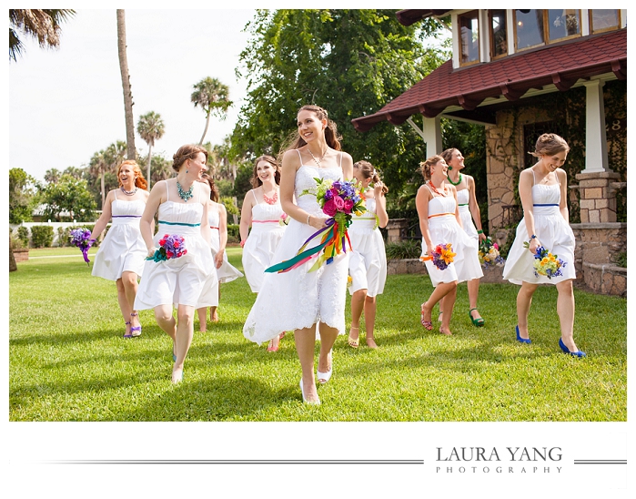 rainbow bridal party